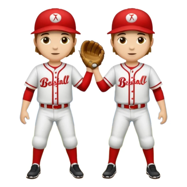 quiero dos equipos enemigos de baseball  sticker