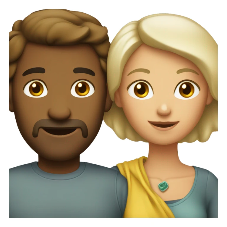 wife and husband  sticker