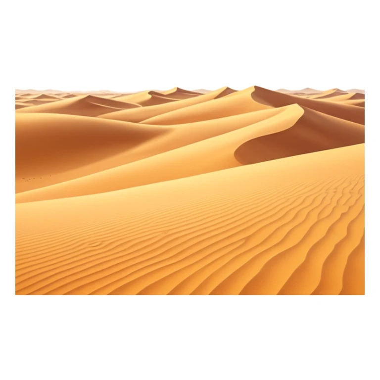 desert landscape background icon, golden sand dunes, soft sunlight, subtle wind trails, fantasy desert atmosphere, 3D cartoon style, mobile game background, clean composition, no characters, no buildings, no text, no watermark sticker