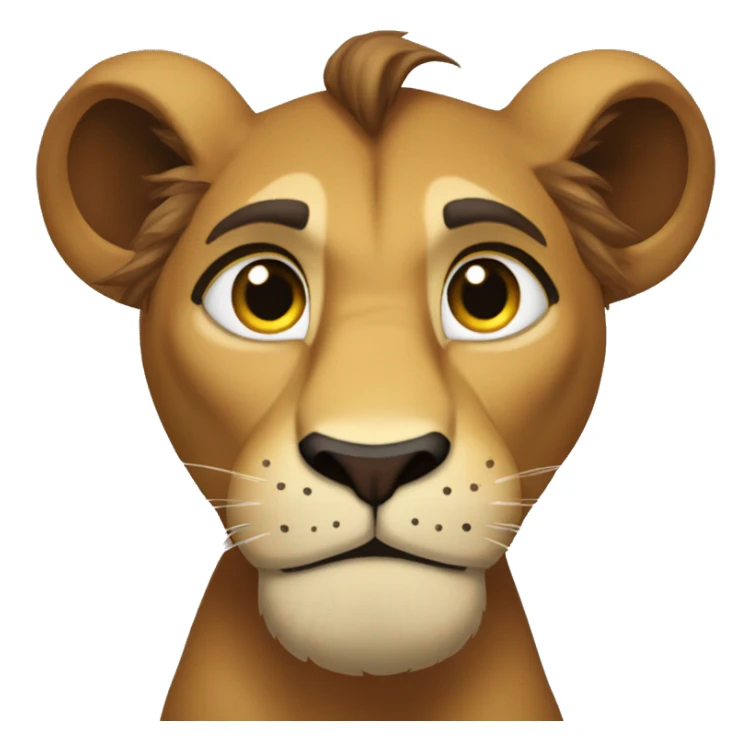 Scar the lion with a scar on his eye (the lion king)  sticker