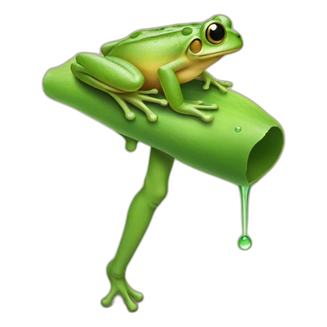 Leg of a frog sticker