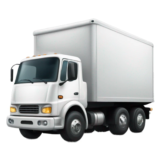 big white truck  sticker