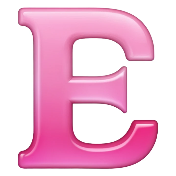 mix color pinks letter p sticker