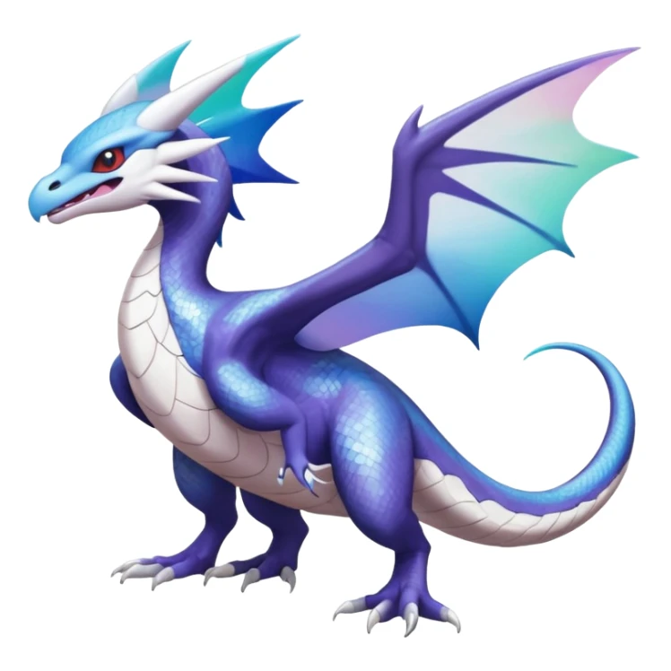 Noivern-Latios-Lugia-Fakémon-hybrid-creature (full body)  sticker