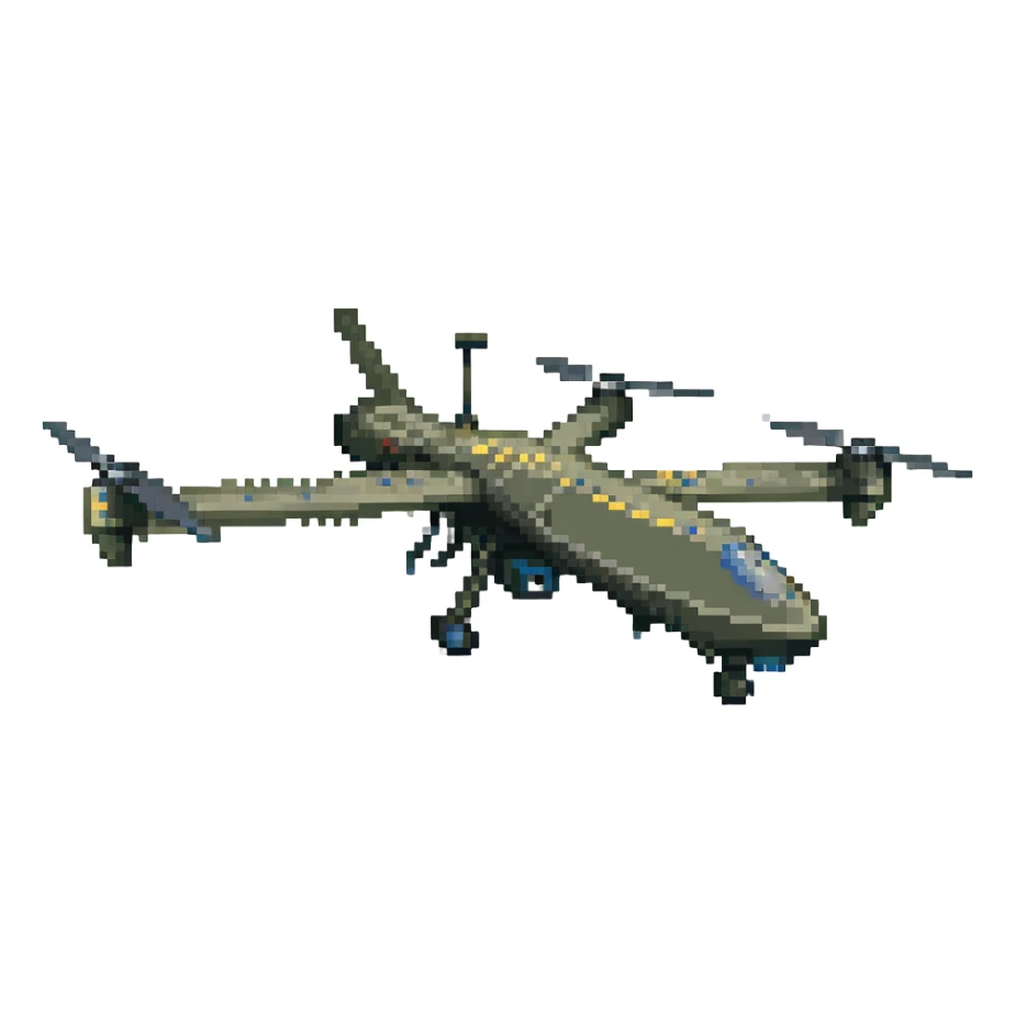 Ukrainian strike drone with more details sticker