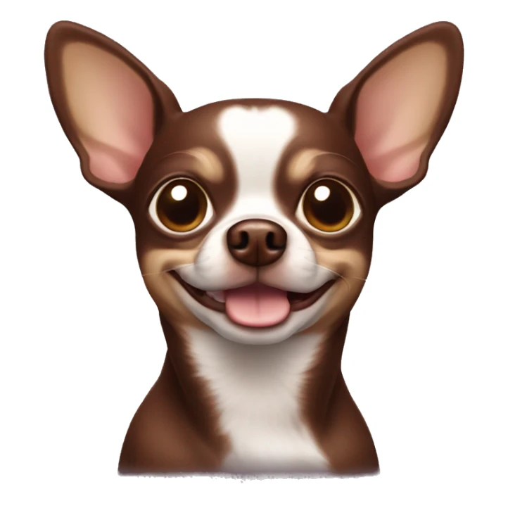 Chocolate dog Chihuahua sticker