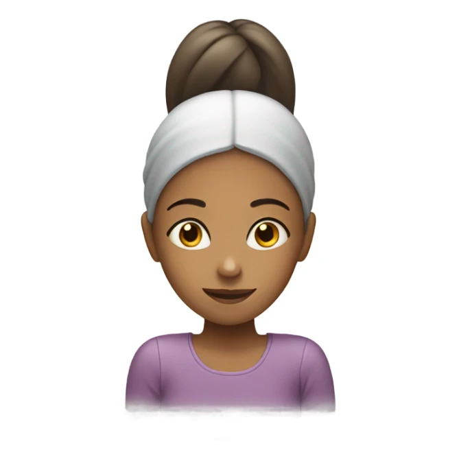 Girl with a really long face and a plate sticker