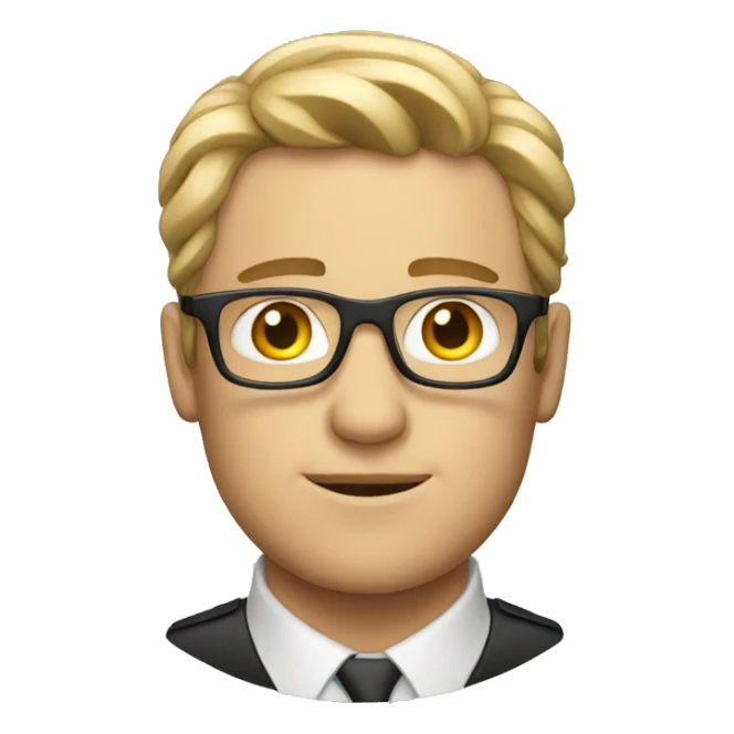 white male director company sticker