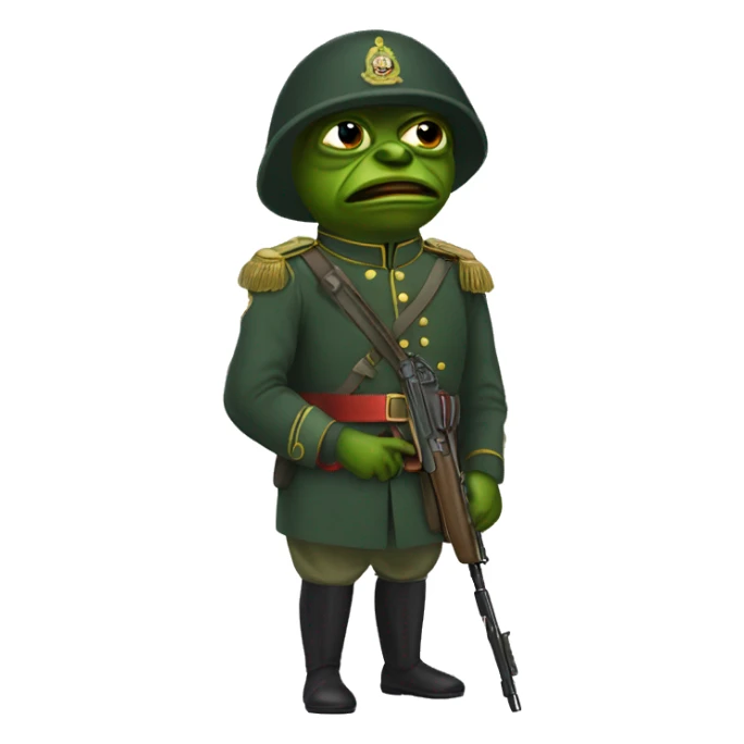 pepe russina soldier sticker
