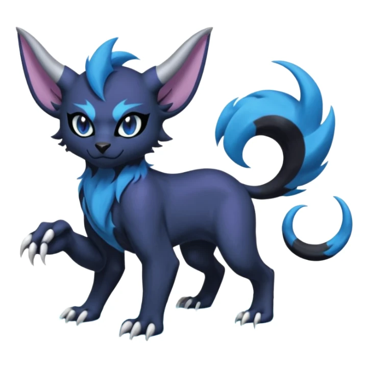 Luxray-Noibat-Absol-Dewott-fusion sticker