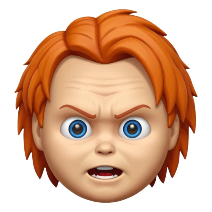 Un emojin de chuky sticker