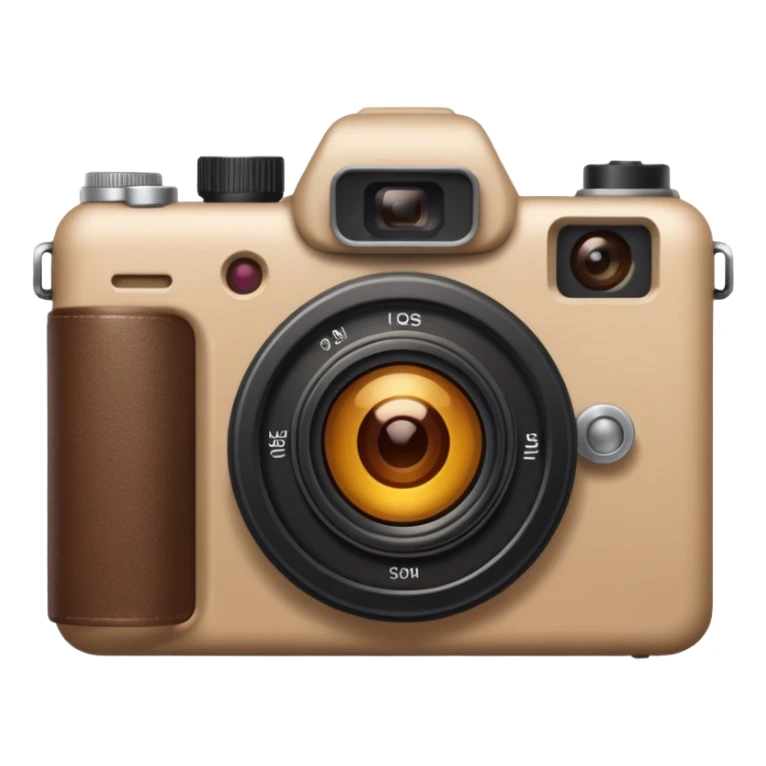 Una camara color carmelita claro ahestetic y mas claro sticker