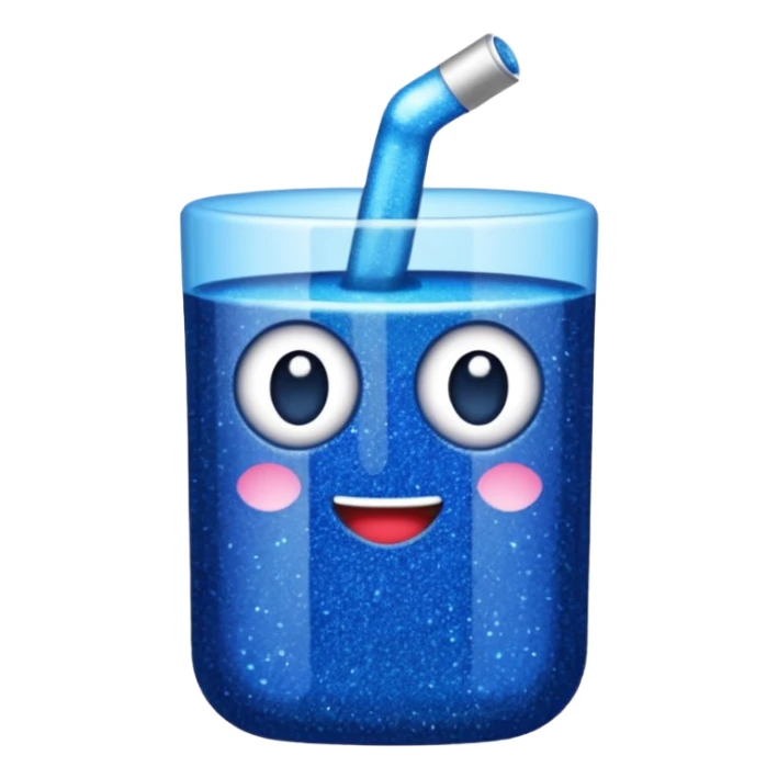 glitter azul-marinho tubarão sticker