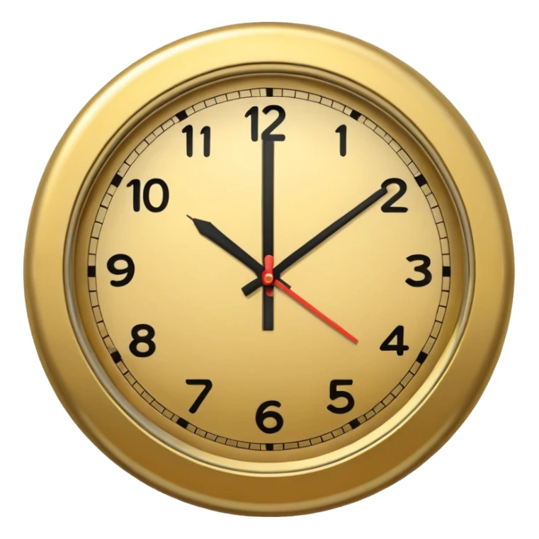 A clock emoji is drawn without any details that would suggest it's a clock. sticker