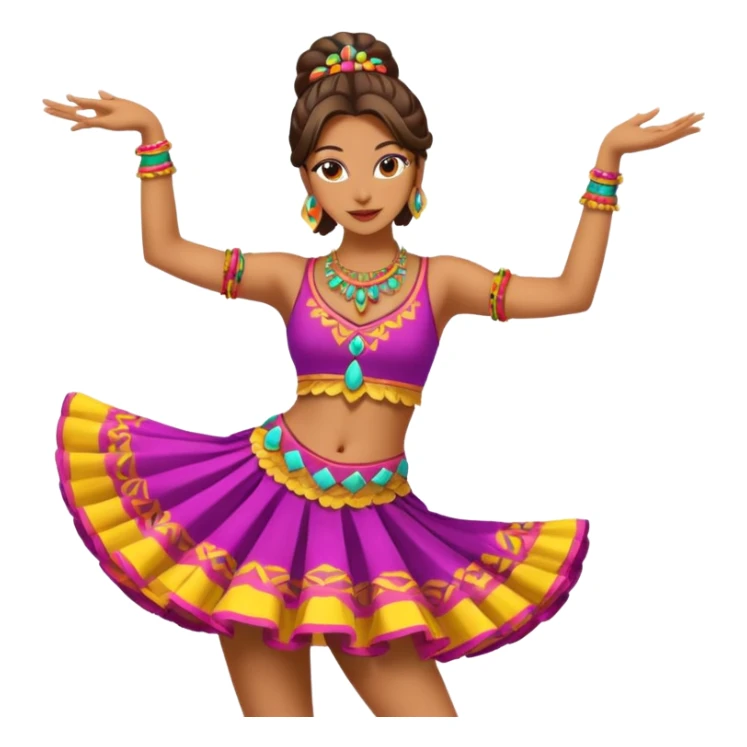 woman festival dancer sticker
