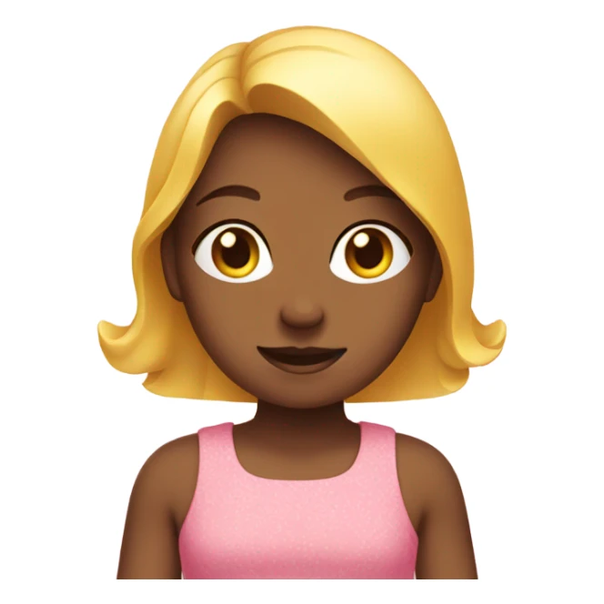 a girl in pink sunny dress sticker