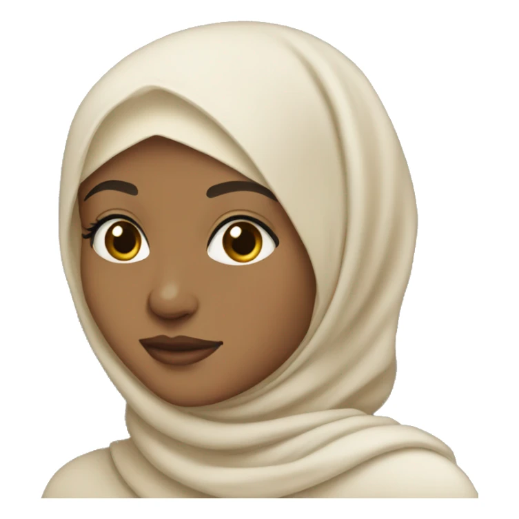 hijab , light skin , pretty sticker