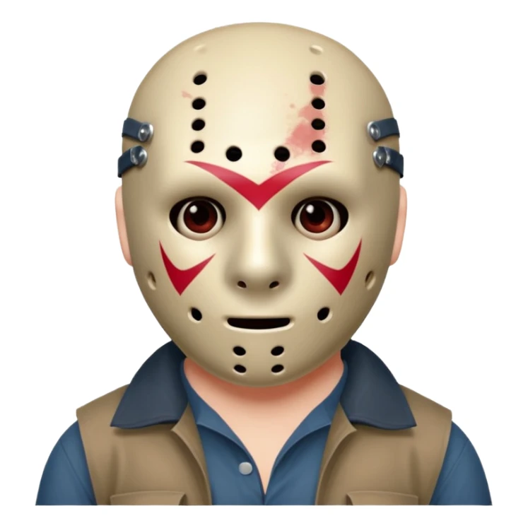 Jason Voorhees, looking cute, looks like he is in love sticker