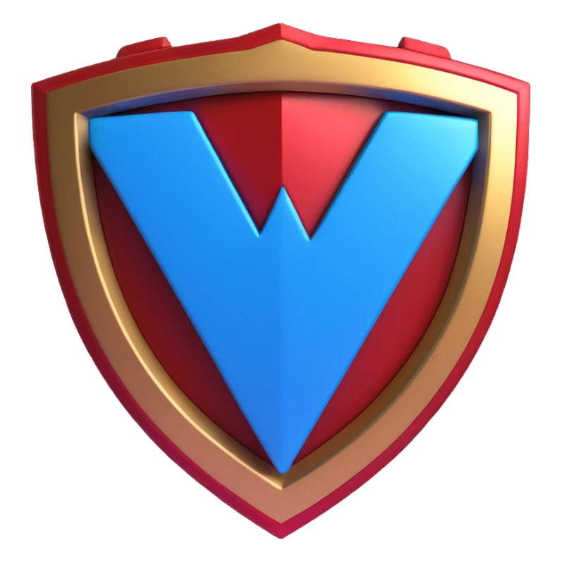 3D emoji-style alphabet letter A with metallic finish, Avengers logo inspiration, glowing blue arc reactor at center, shield-like subtle textures, red and gold accents, compact cute glossy high-tech sticker