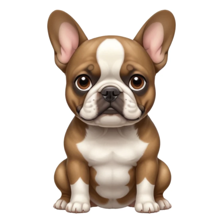 Brindle French bulldog sticker