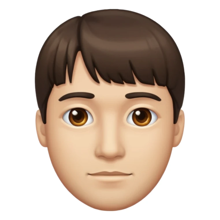 orang berambut poni cowo sticker