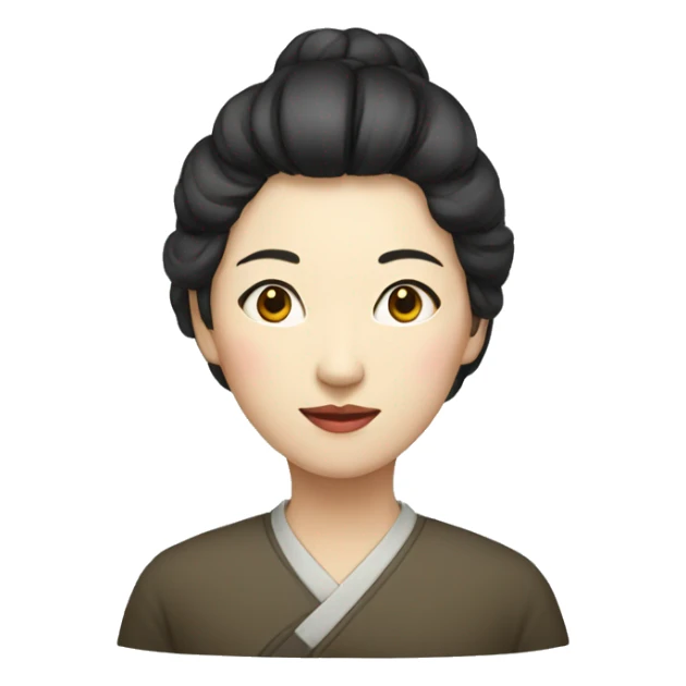 chinese writer woman sticker