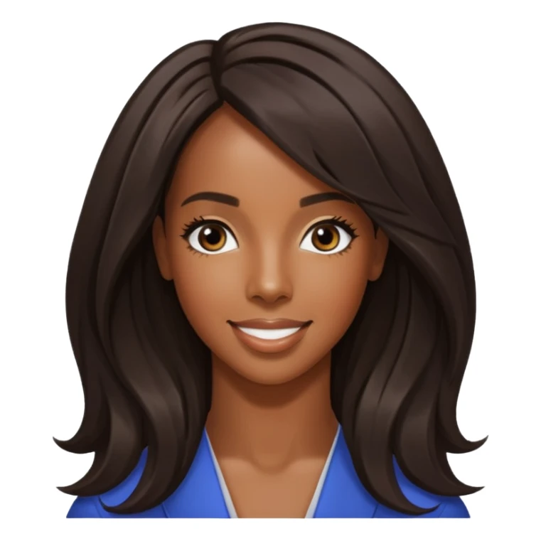 Kelly Rowland with long hair sticker