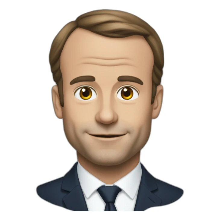 Macron qui fait un doit donneur sticker