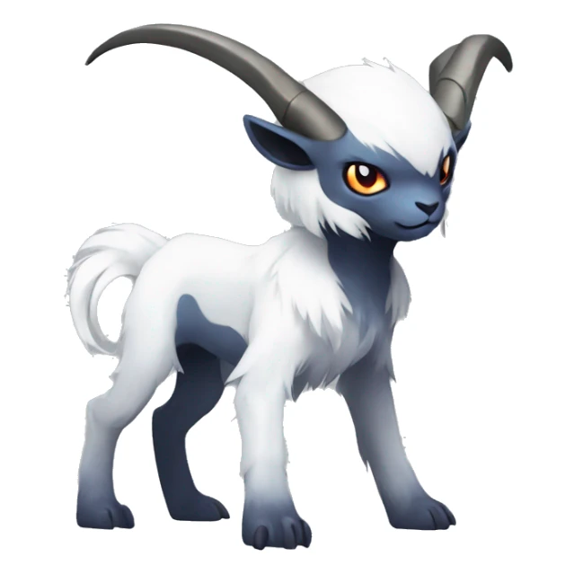 Edgy Cool Absol-Goat-Pokémon Full Body sticker
