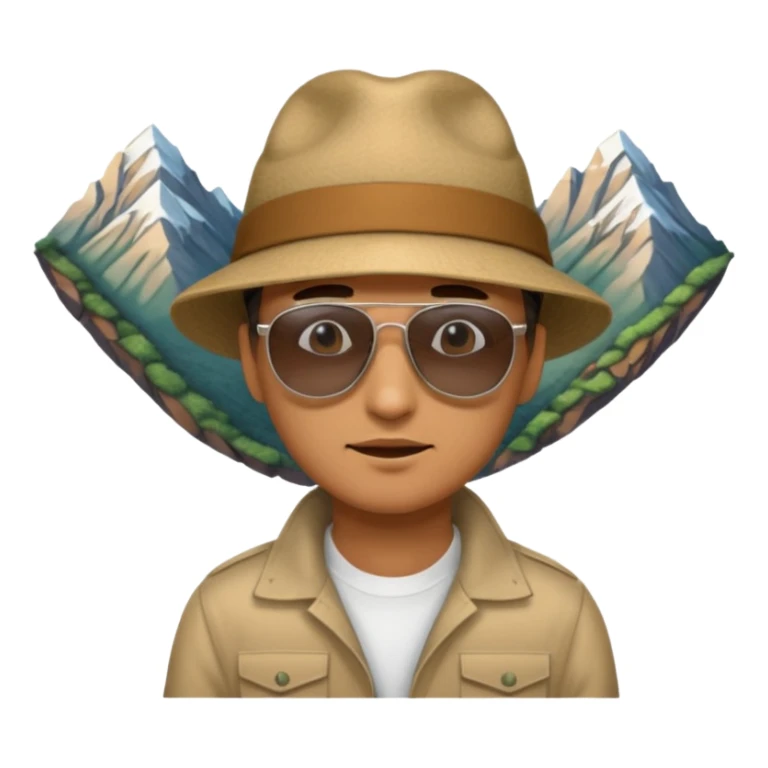 homme qui une montagne coincé dans les fesse sticker