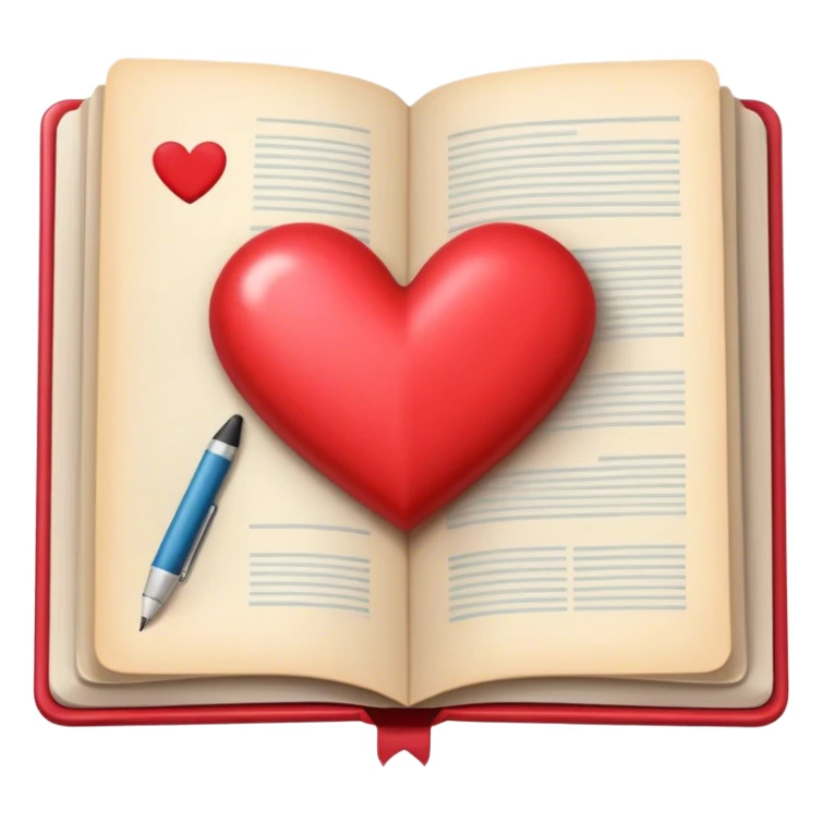 Crea un emoji de un diario personal sticker