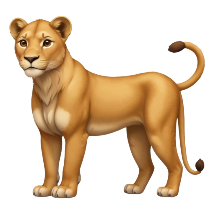 in lion family, only mother., full body sticker