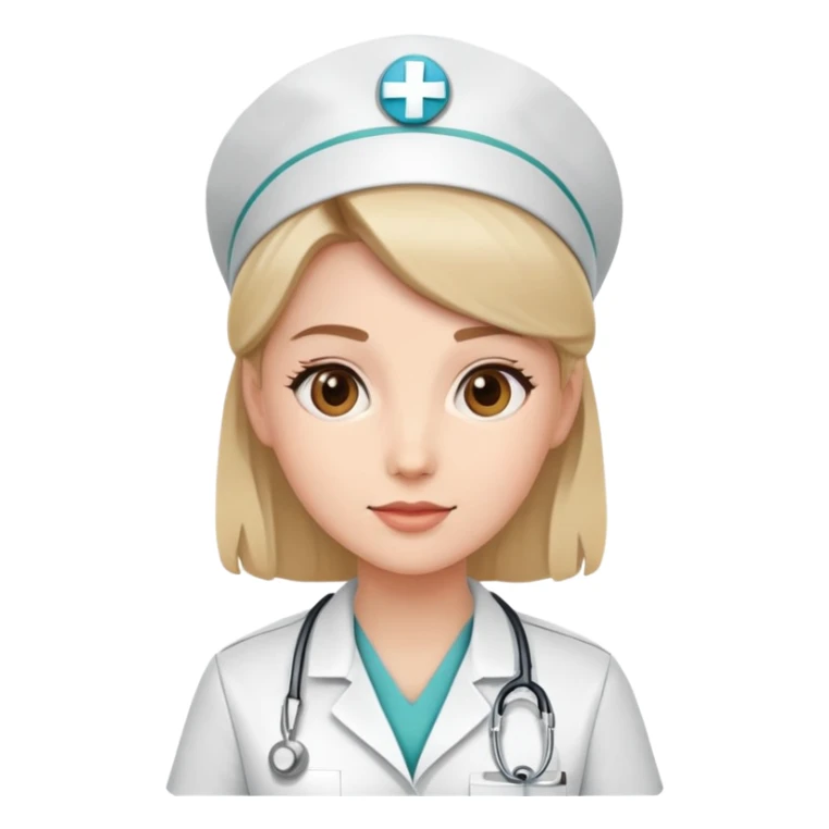 nurse in medical uniform sticker
