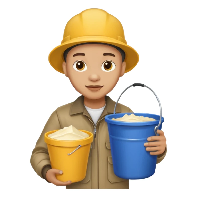 Poster Paster + bucket, Street Artist. sticker