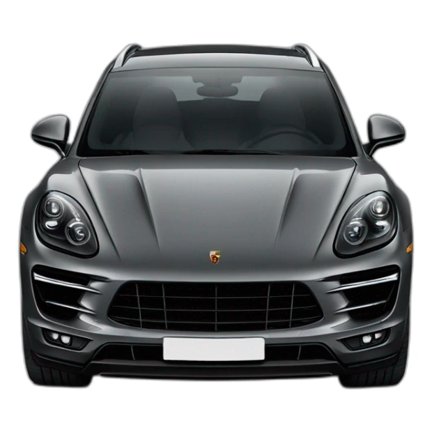 black porsche macan turbo sticker