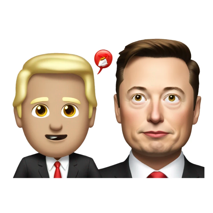 elon musk with trump sticker