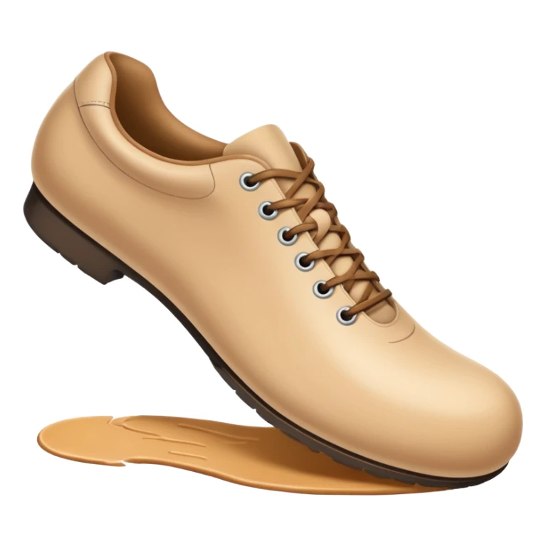 a full human leg with a sneakered foot pressing down on the ground. The shoe sole touches the floor, and directly beneath it a fresh shoe print is clearly visible. Rounded, glossy, smooth, soft shadows, white background.





 sticker