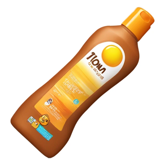 Lotion of tanning liquid  sticker