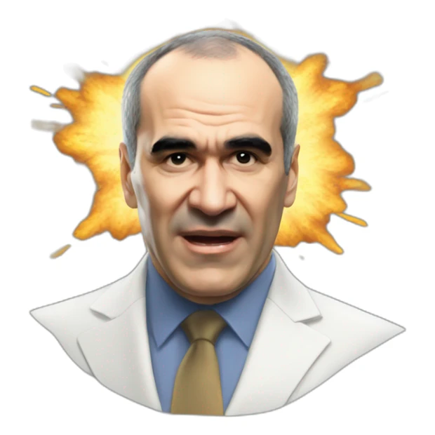 kasparov head explode  sticker