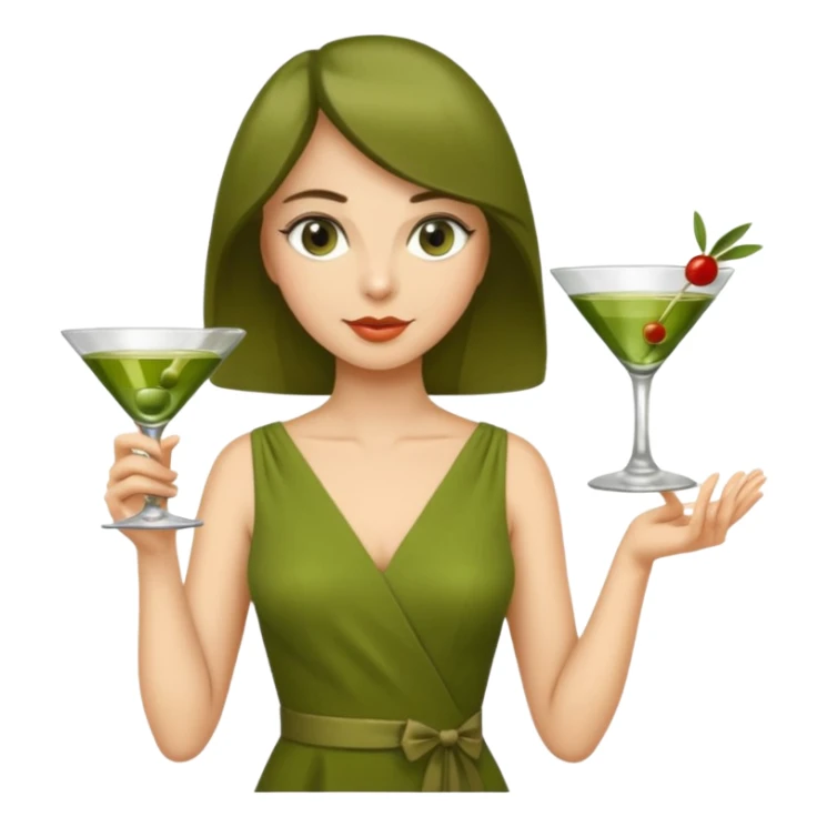 martini queen  sticker