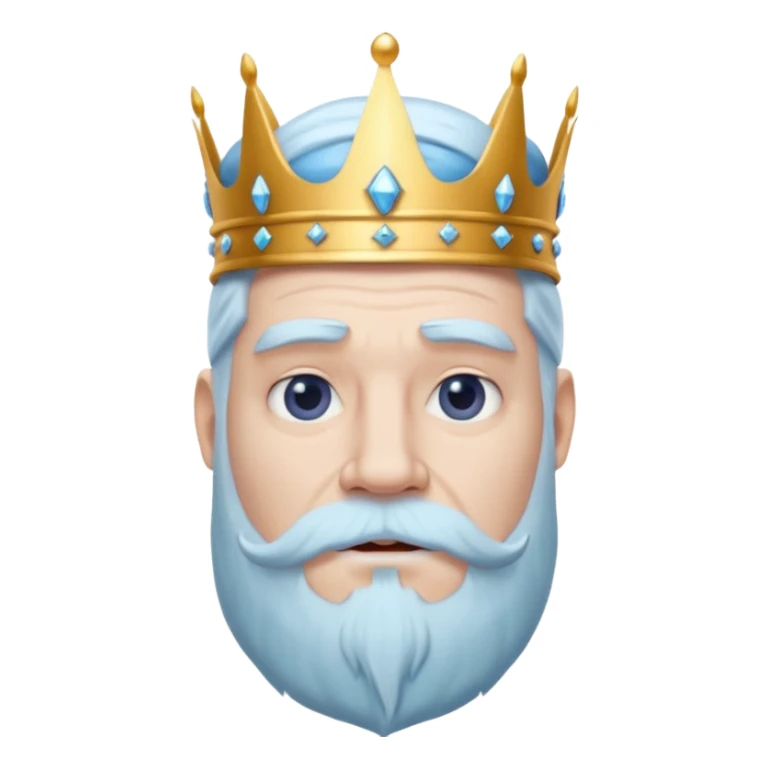portrait of ice king sticker