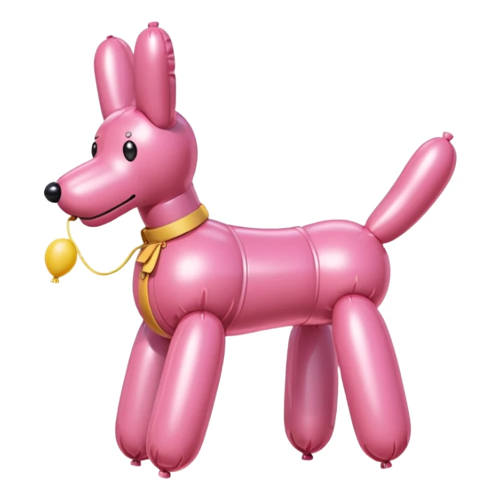 spam meat pink balloon dog sticker