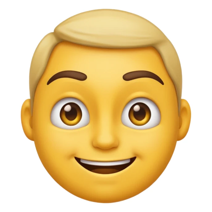 naughty looking emoji, sly smile, raised eyebrow sticker