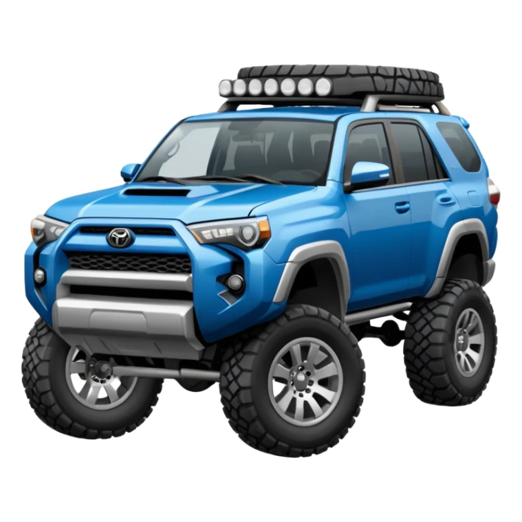 The color bluegrey  jacked up 4 runner sticker