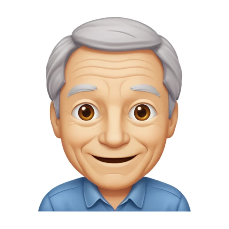 an older man wearing clothes that are too small for him sticker