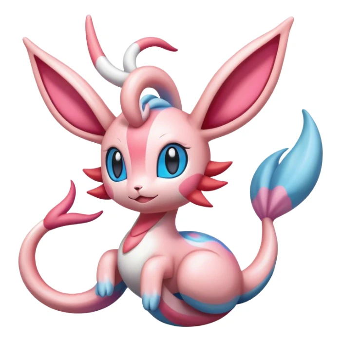 Colorful Sylveon-Milotic-hybrid sticker