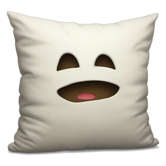cartoon head buried in pillow sticker