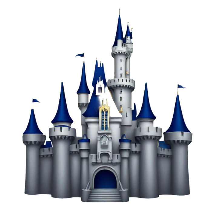 disney mickey castle silhouette sticker