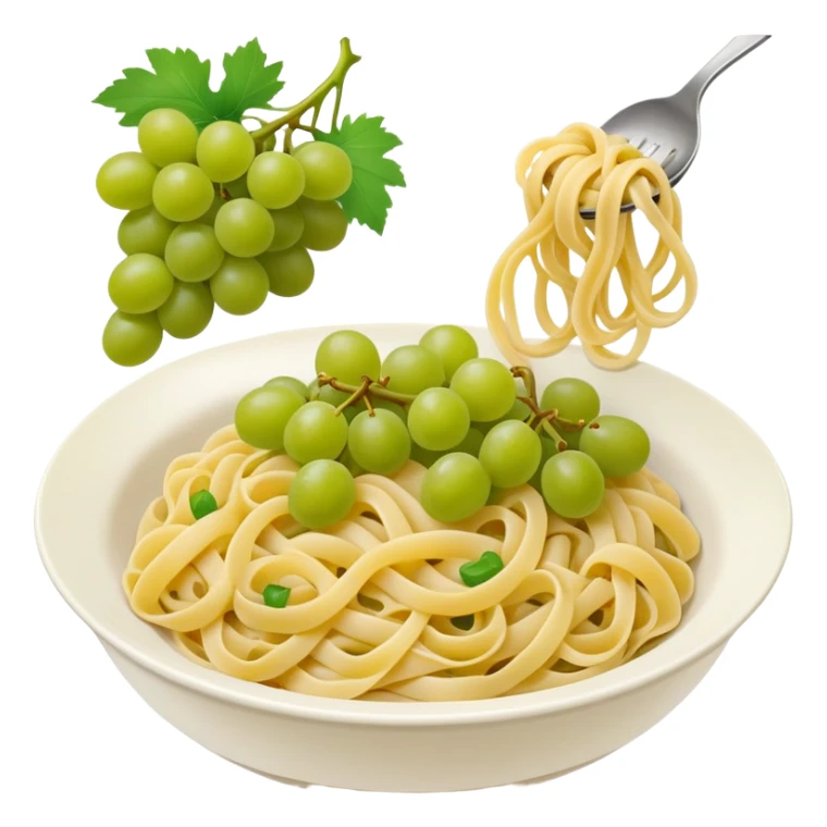 crunchy grapes eating pasta sticker