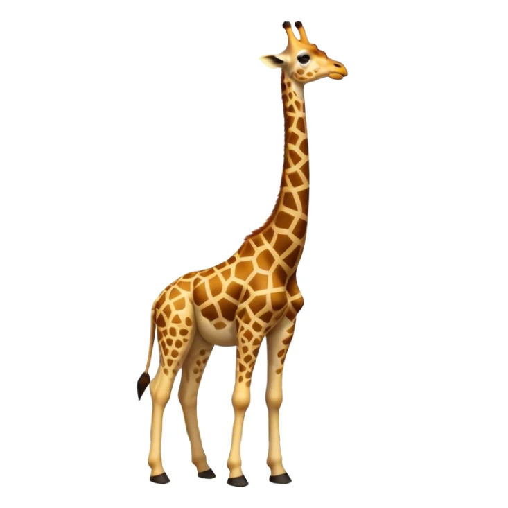 A giraffe standing in front of eiffel tower sticker